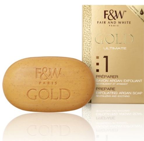 Fair and White 1: Prepare Gold Exfoliating Argan Soap 200gr - FairSkins.us